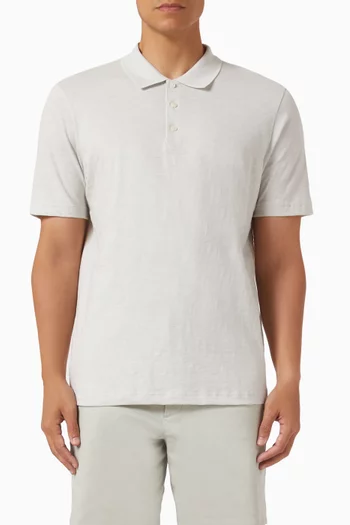 Bron Polo Shirt in Cosmos Slub Cotton
