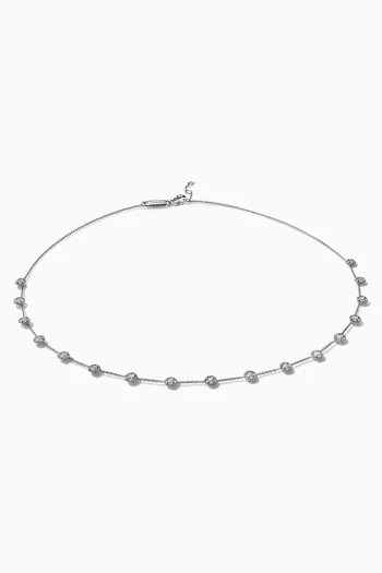 Salasil Diamond Necklace in 18kt White Gold 