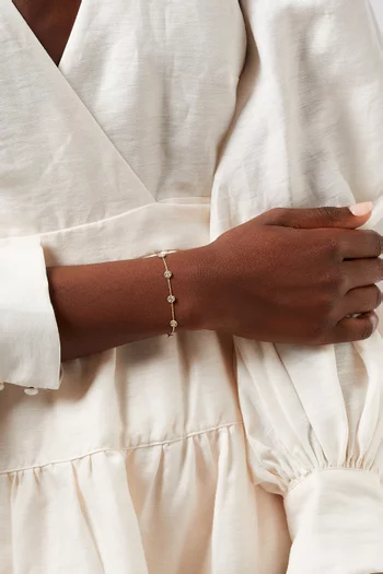 Salasil Diamond Bracelet in 18kt Yellow Gold 