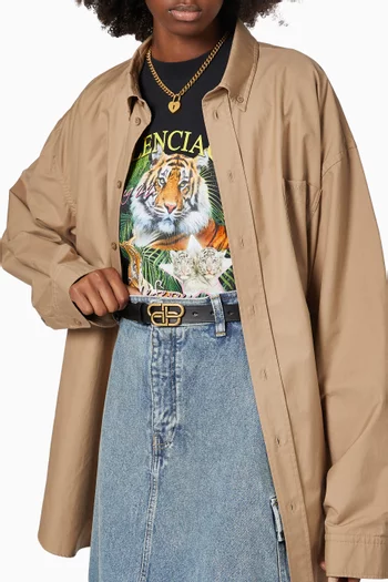 BB Thin Belt in Smooth Calfskin 