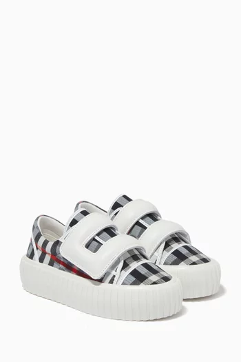 Mark Sneakers in Check Cotton