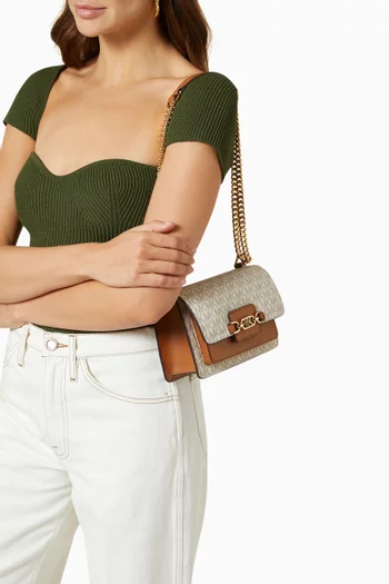 Heather XS Crossbody Bag in Monogram Canvas & Leather  