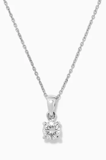 Diamond Necklace in 18kt White Gold      