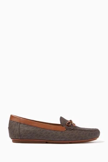 Juliette Logo Loafers in Coated-canvas