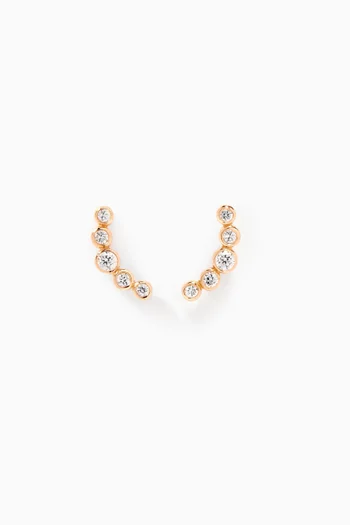 Diamond Climber Earrings in 18kt Gold