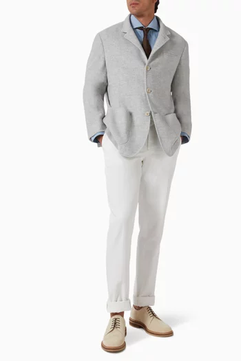 Chambray Button-down Shirt in Cotton