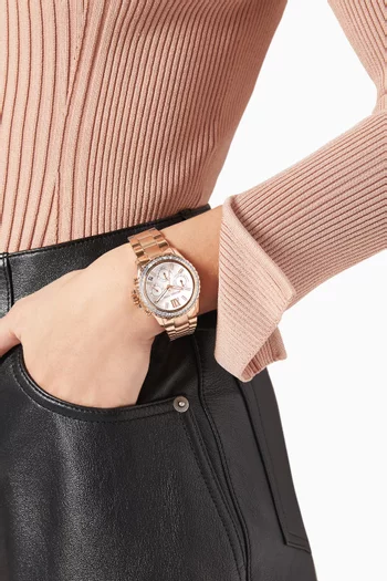 Everest Pavé Quartz Chronograph Watch, 36mm     