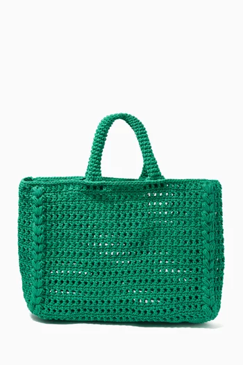 Crochet Tote Bag in Recycled Cotton