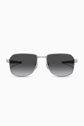Linea Rossa D-frame Sunglasses in Metal    