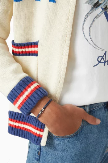 سوار أورسون فضة إسترلينية بحبل مطاطي وعروة