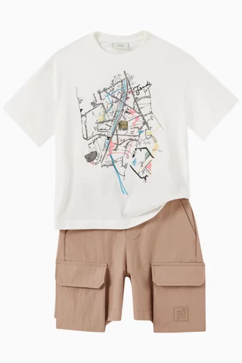 Gabardin Pocket Shorts in Cotton