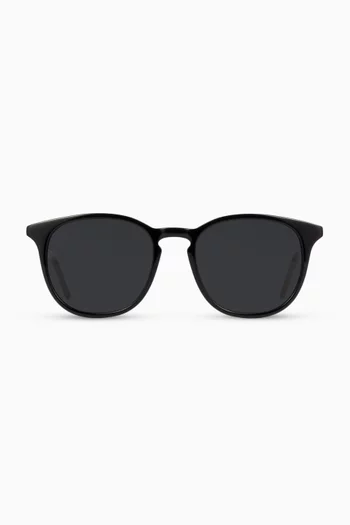 Oval Frame Sunglasses in Acetate 