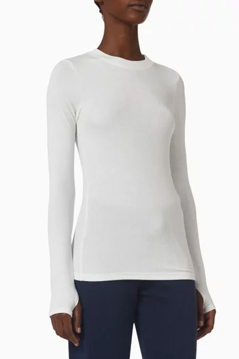 Louise Rib Long Sleeve Top