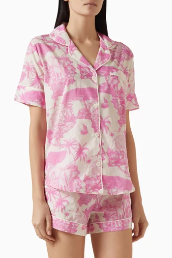 Loxodonta Pyjama Shorts Set in Organic Cotton