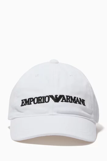 EA Embroidered Baseball Cap in Cotton