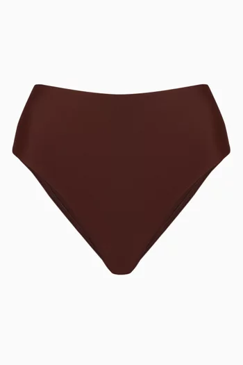 The High Waist Brief in Recycled Nylon