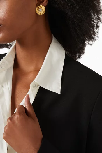 أقراط مرصعة بمشبك فينتج من الثمانينيات مجموعة ريديسكفورد