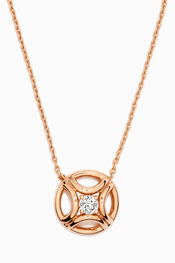 Perpétuel.le Diamond Necklace in 18k Recycled Rose Gold     