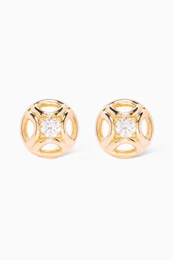Perpétuel.le Diamond Earrings in 18k Recycled Yellow Gold   