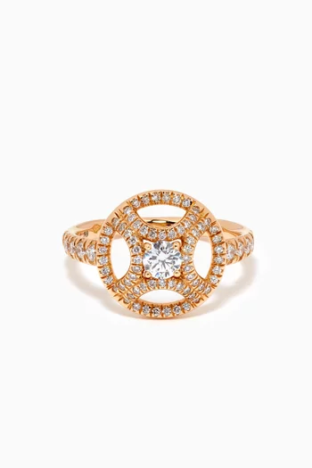 Perpétuel.le Diamond Pavée Ring in 18k Recycled Yellow Gold    