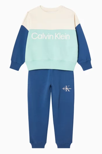 بنطال رياضي بحروف شعار الماركة قطن تيري