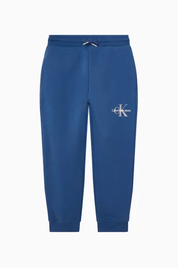 بنطال رياضي بحروف شعار الماركة قطن تيري