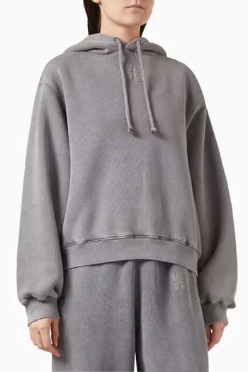 Puff Paint Logo Hoodie in Terry