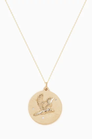 The Falcon Necklace in 10kt Yellow Gold