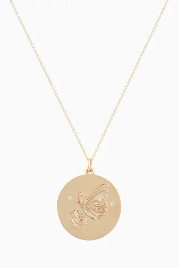 The Butterfly Necklace in 10kt Yellow Gold