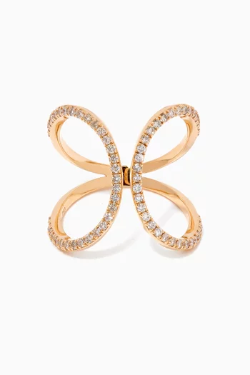 Aphrodite Diamond Ring in 18kt Yellow Gold  
