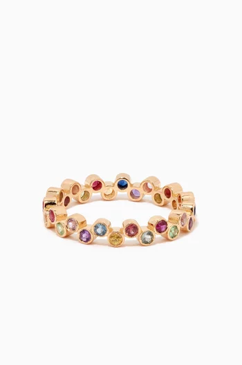 Constellation Precious Stones Ring in 18kt Yellow Gold  