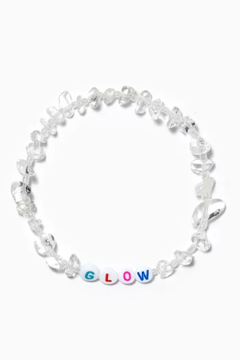 "Glow" Clear Quartz Crystal Healing Bracelet 