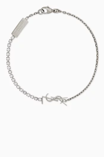 سوار أوبيوم مرصع بأحجار الراين معدن