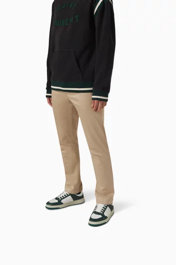 SL/61 Low-top Sneakers in Smooth & Grained Leather
