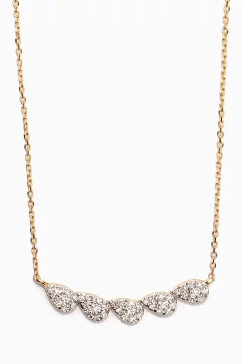 Diamond Dewdrop Necklace in 10kt Yellow Gold
