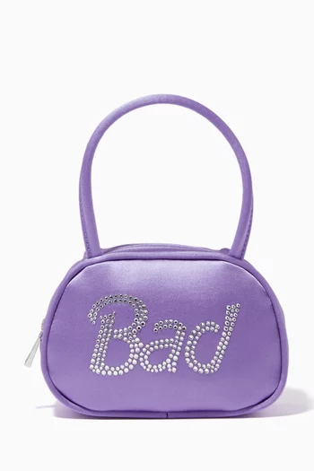 Super Amini Baddie Top-handle Bag in Satin