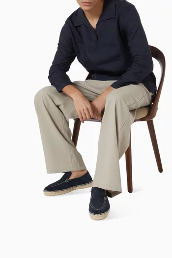 Traveler Loafer Espadrilles in Suede