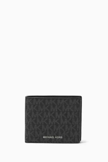 Medium logo slim wallet michael kors top