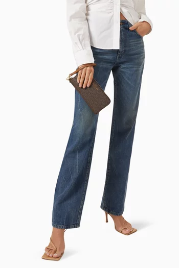 محفظة جت ست كبيرة بحمالة معصم قنب بشعار الماركة