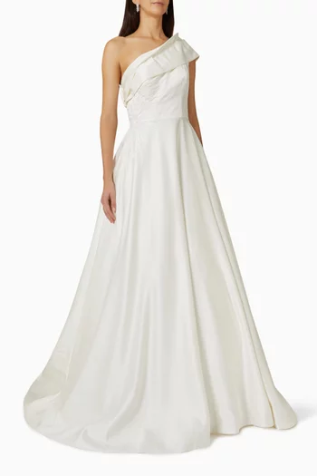 Cocora Embellished Wedding Gown in Satin