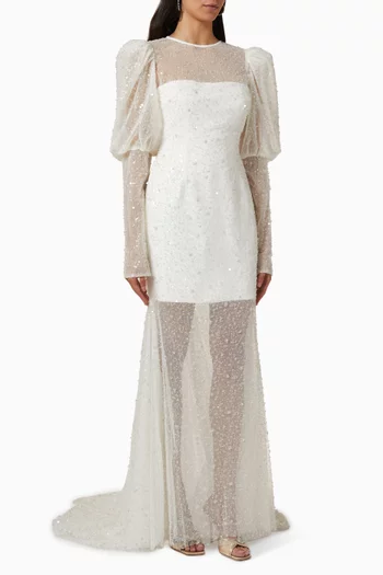 Eugenie Mermaid Wedding Dress in Tulle