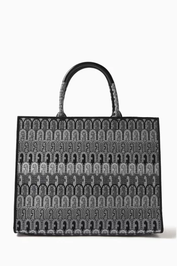 Opportunity Large Tote Bag in Logo Jacquard