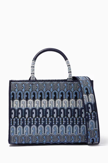 Opportunity Small Tote Bag in Logo Jacquard