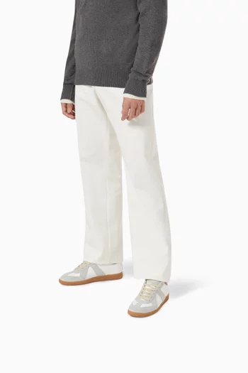 MM Icons Replica Low-top Sneakers in Calfskin & Suede