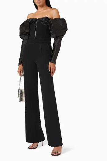 Opera Jumpsuit in Satin & Crepe