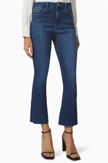 Le Crop Mini Boot Jeans in Denim