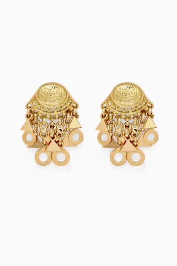 Charm Earrings in 18kt Yellow Gold