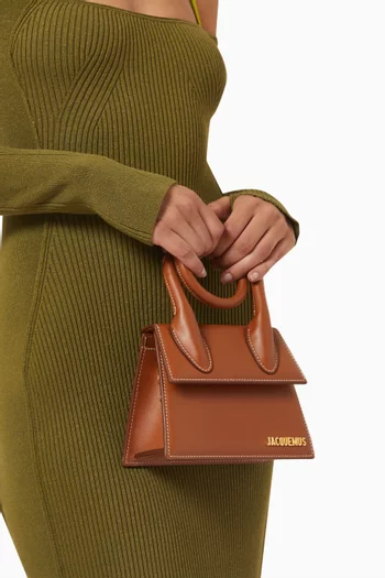 Le Chiquito Noeud Shoulder Bag in Smooth-leather