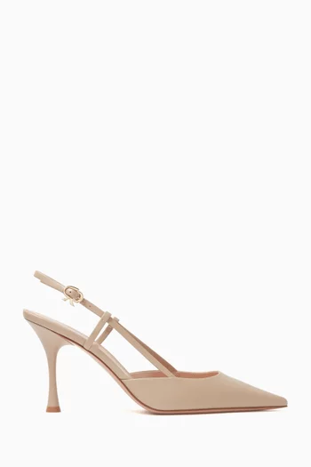 Ascent 85 Slingback Pumps in Leather