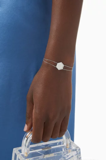 Ayat Al-Kursi Diamond Bracelet in 18kt White Gold